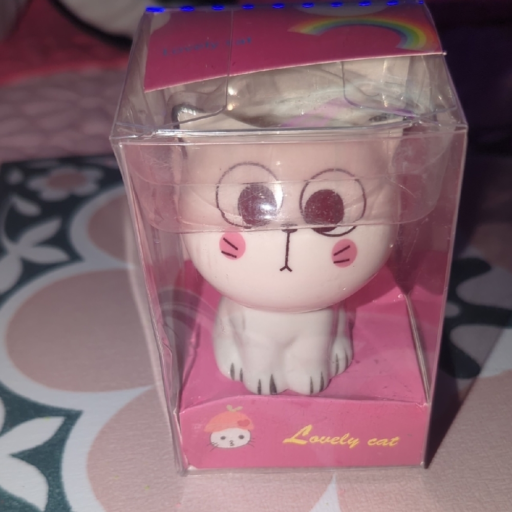 Creative Bonsai Ceramic Planter Cute White Cat Figurine